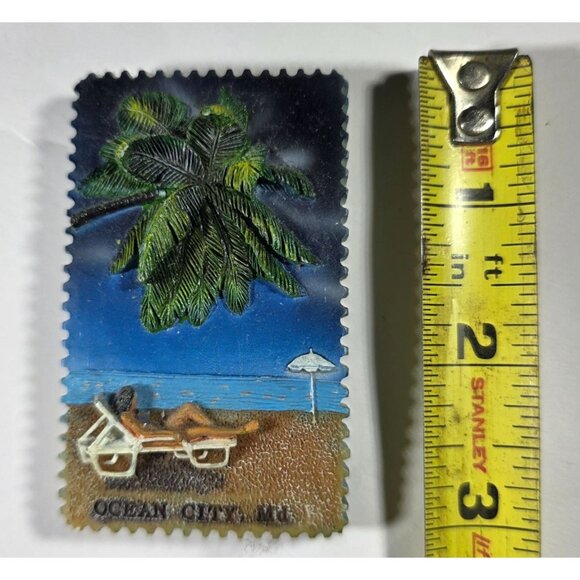 Ocean City MD Beach Scene 3D Souvenir Fridge Magnet vacation keepsake shore - Picture 5 of 6